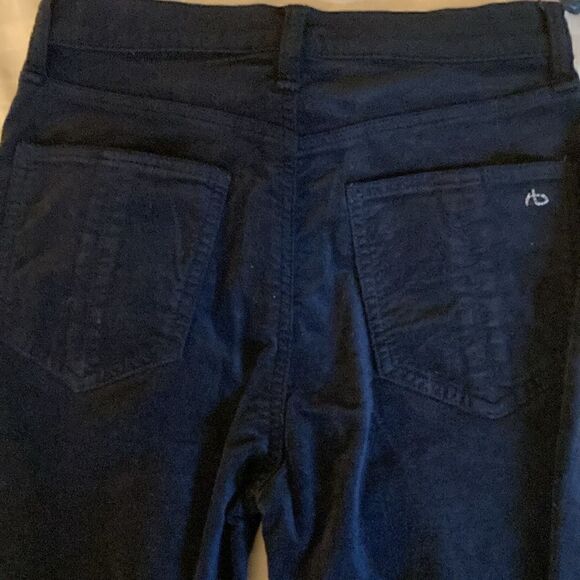 Rag & Bone NWT High Rise Black Velvet Skinny Pant. Size 26. - Picture 8 of 12